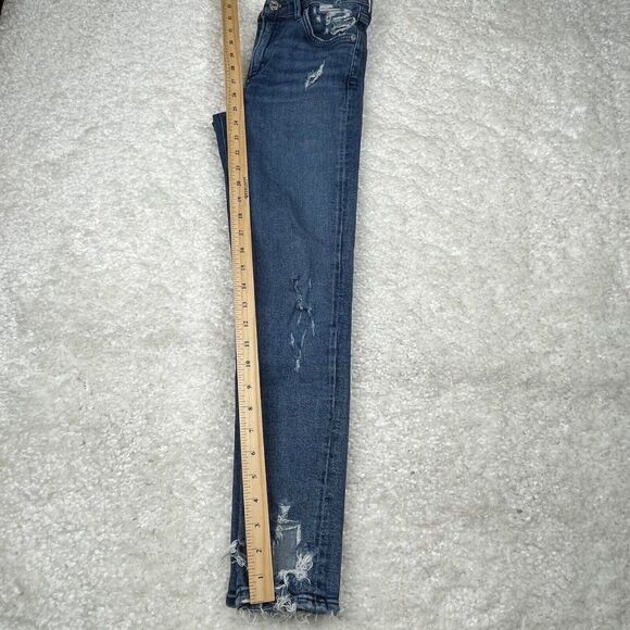 Agolde Sophie High Rise Skinny Distress Crop Jean - Picture 15 of 16